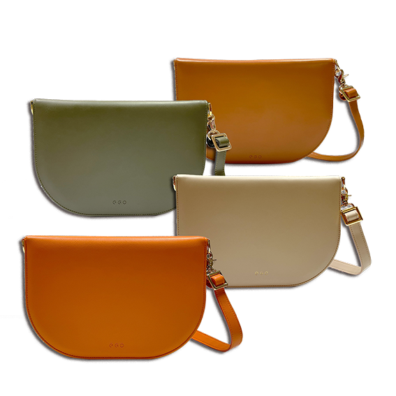 Half Moon Shoulder Bag Leather Journal