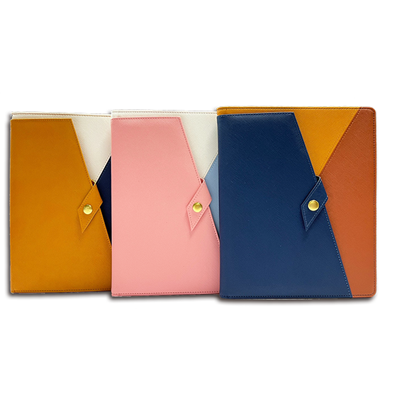 Color Splicing Leather Journal