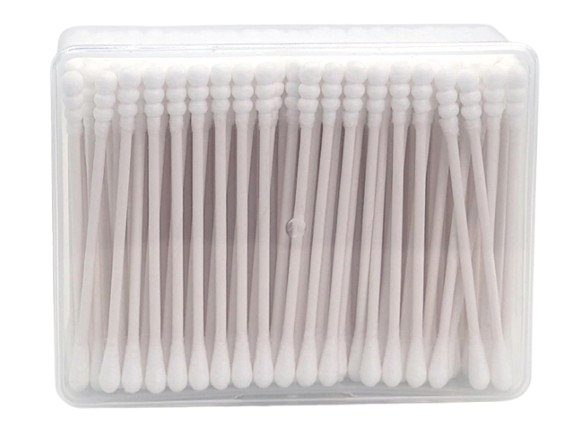 一頭圓一頭螺粗紙軸棉棒 方盒200支