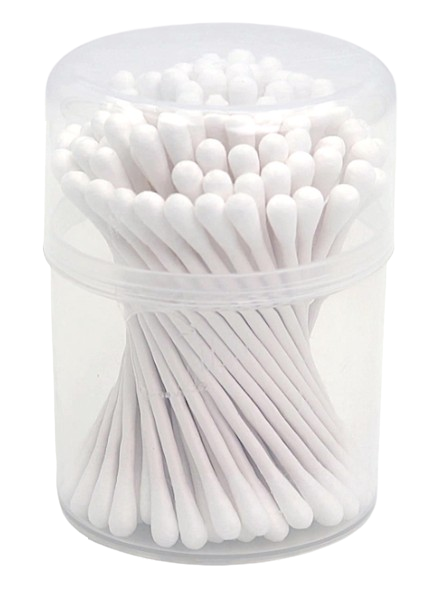 粗圓紙軸棉棒 圓罐100支