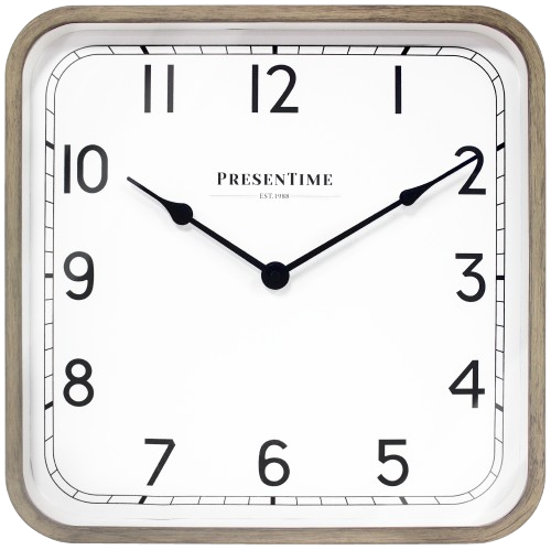 PT&Co. | 現代復古方鐘-16吋-淺橡木色
