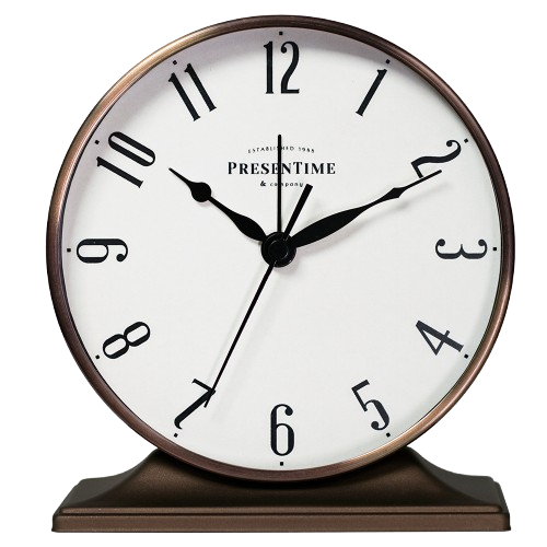 PT&Co. | 路易斯金屬桌鬧鐘-5.5吋-茶金銅
