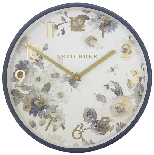 Artichoke | 燙金蜻蜓掛鐘-9吋
