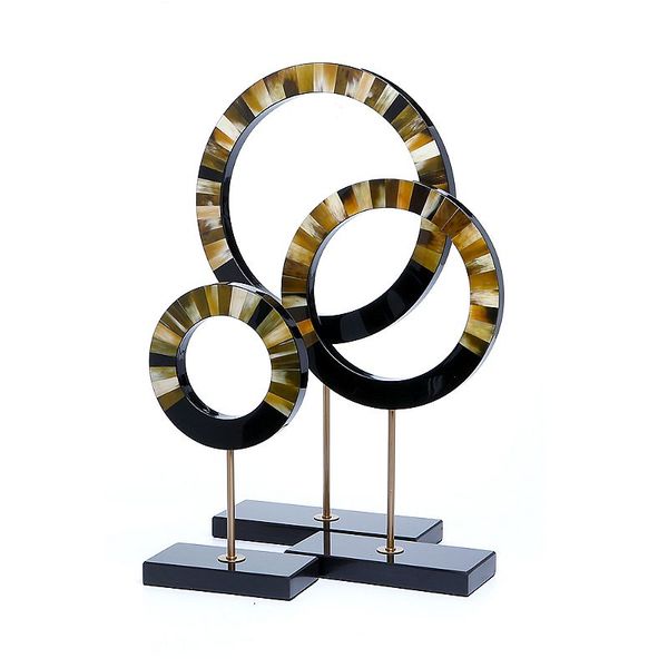 黃牛角擺飾-圓融系列(S/M/L)