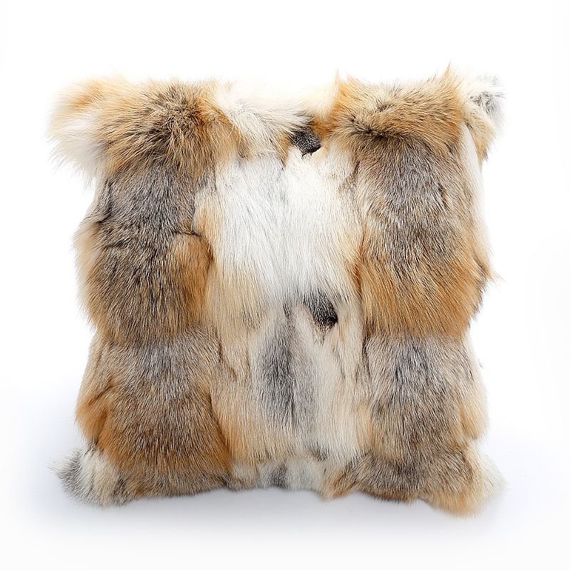 皮草時尚-金島狐狸抱枕