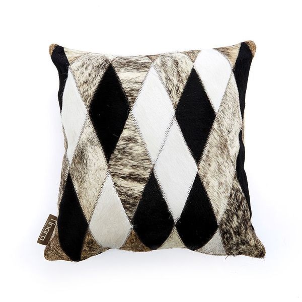 斯德哥爾摩-天然牛皮雙面抱枕