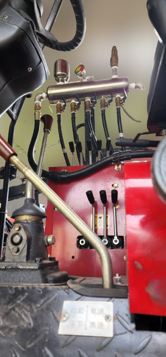 分水器與操控閥新型在右側,順手好控制任何閞關