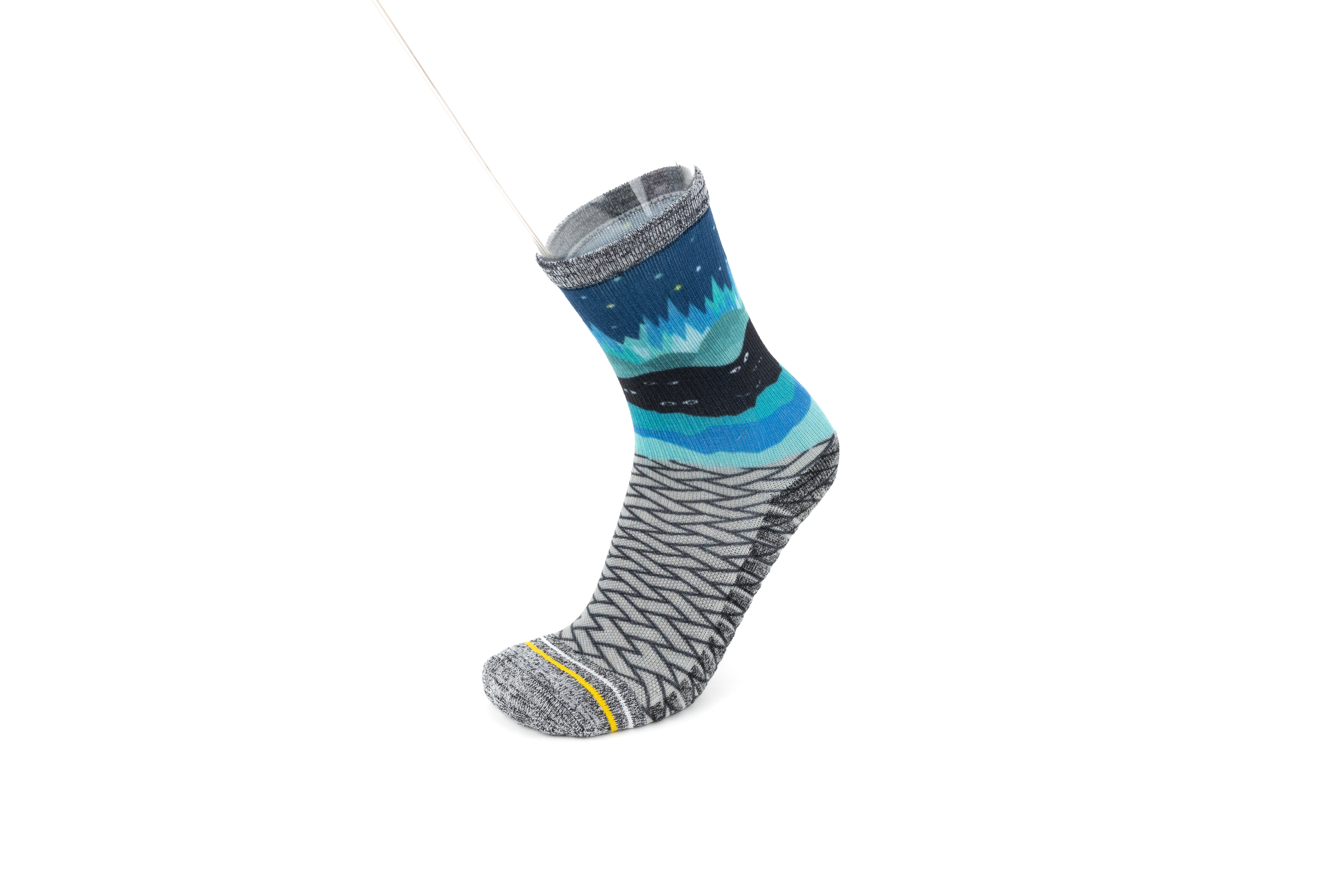 Sustainable Seamless Printing Compression Athleisure Socks