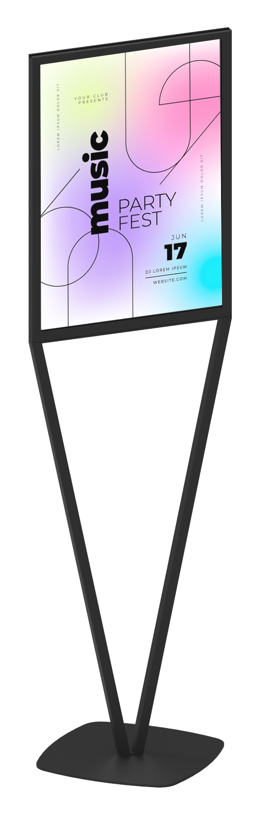 Large Poster Stand (V Shape)