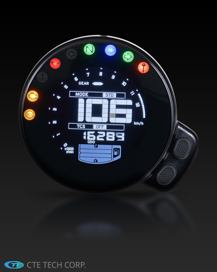 Motorcycle LCD Digital dashboard, Odometer, Speedometer