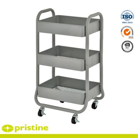 Metal Shelf Rolling Carts (No.BC341A)