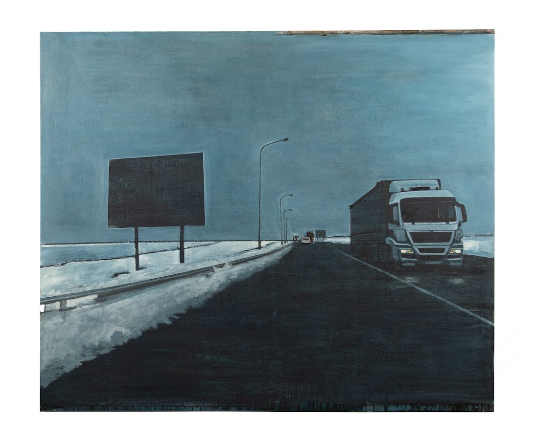 Road to Norilsk - Oil, mixed media on linen, 107 x 127cm, €3,200