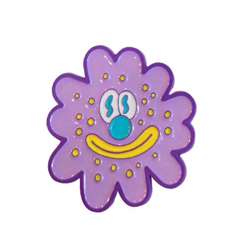 病毒花寶寶金屬勳章 夜光效果 (特殊卡榫)
