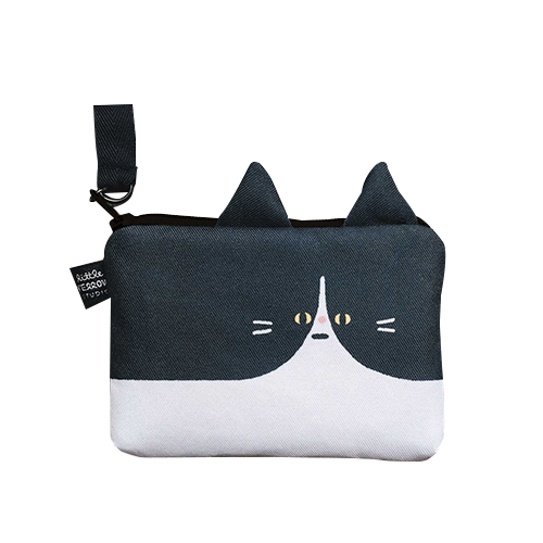 FurryZoo卡套零錢包 寬版-賓士貓