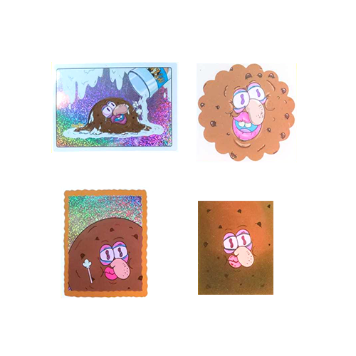 巧克力脆餅 貼紙x4 KINGJUN
