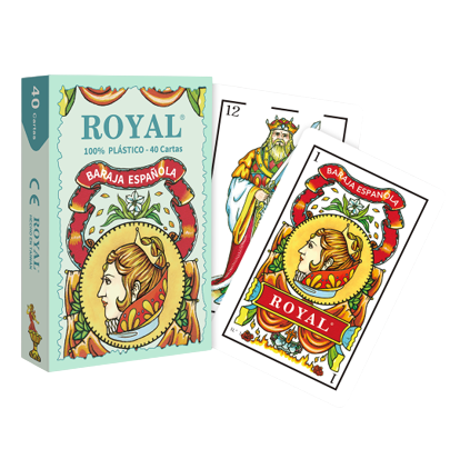 Spanish Plastic Playing Cards - 40 Cards