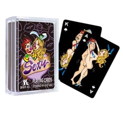 Kama Sutra Black Playing Cards - Sexy Bunny