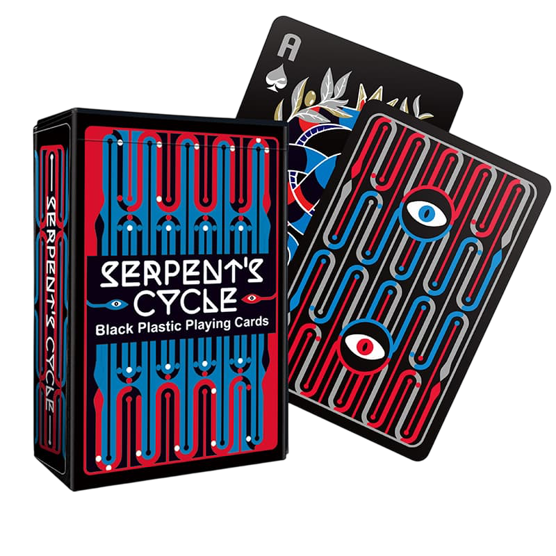 Serpent's Cycle Black Playing Cards