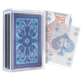 Transparent Playing Cards - Mosaic Pixel Series