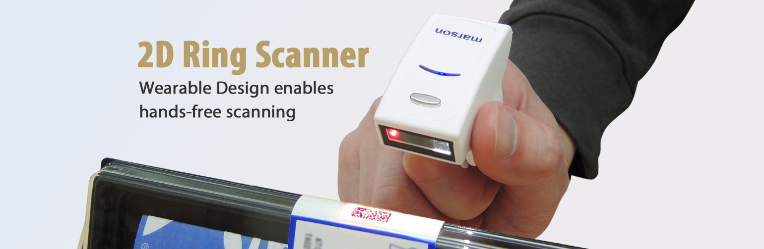 2D Ring Scanner for Fast 1D & 2D Barcode Data Capture