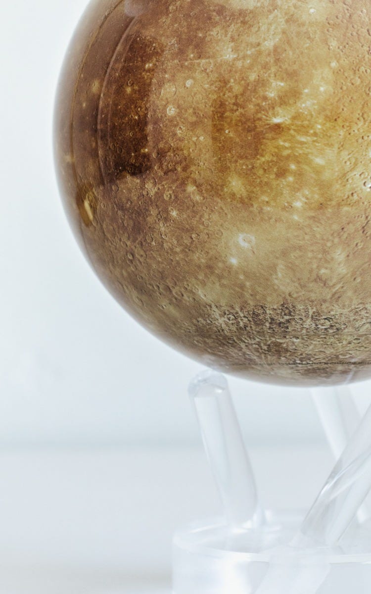 4.5" Mercury MOVA Globe with base