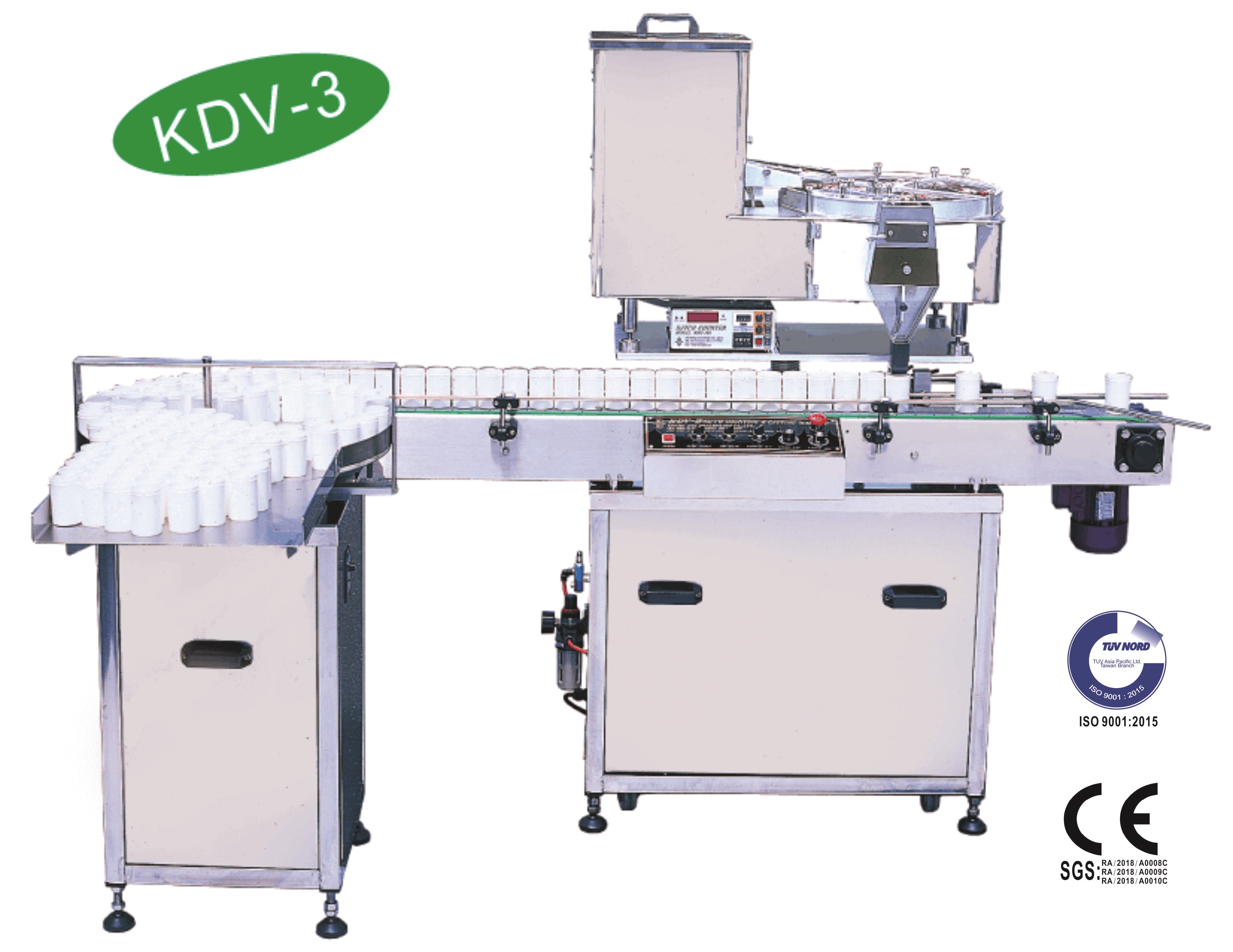 KDV-3 Automatic Capsule Bottle Counting Filling Machine