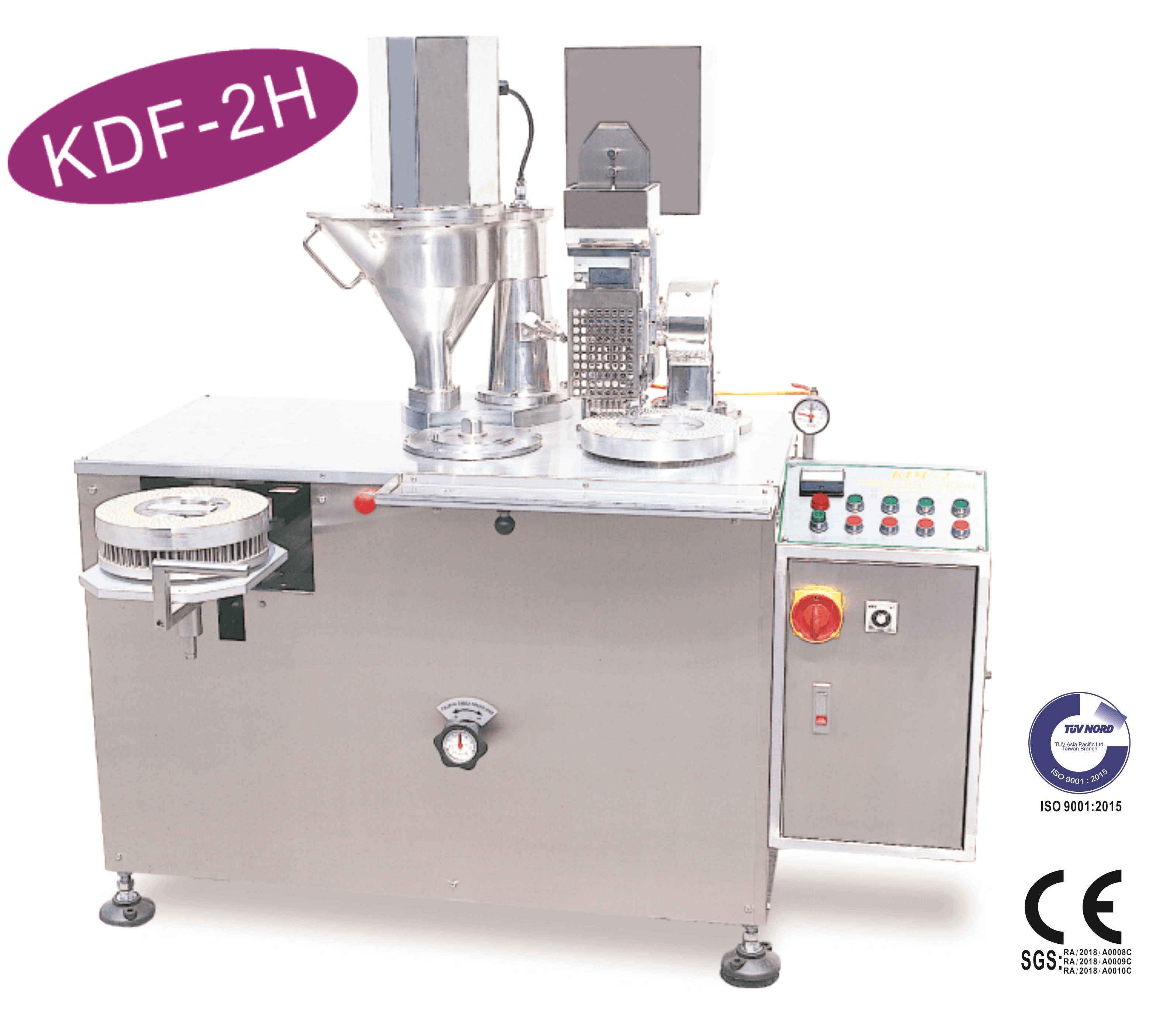 KDF-2H Semi-Automatic Capsule Filler Machine